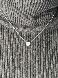 Heart Cut Diamond Solitaire Necklace in 14K Yellow Gold
