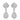 Ascending Light 14K (or 18k upon request) Yellow Gold Diamond Drop Earrings