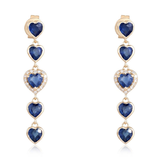 Embrace Diamond Drop Earrings in 14K Yellow Gold
