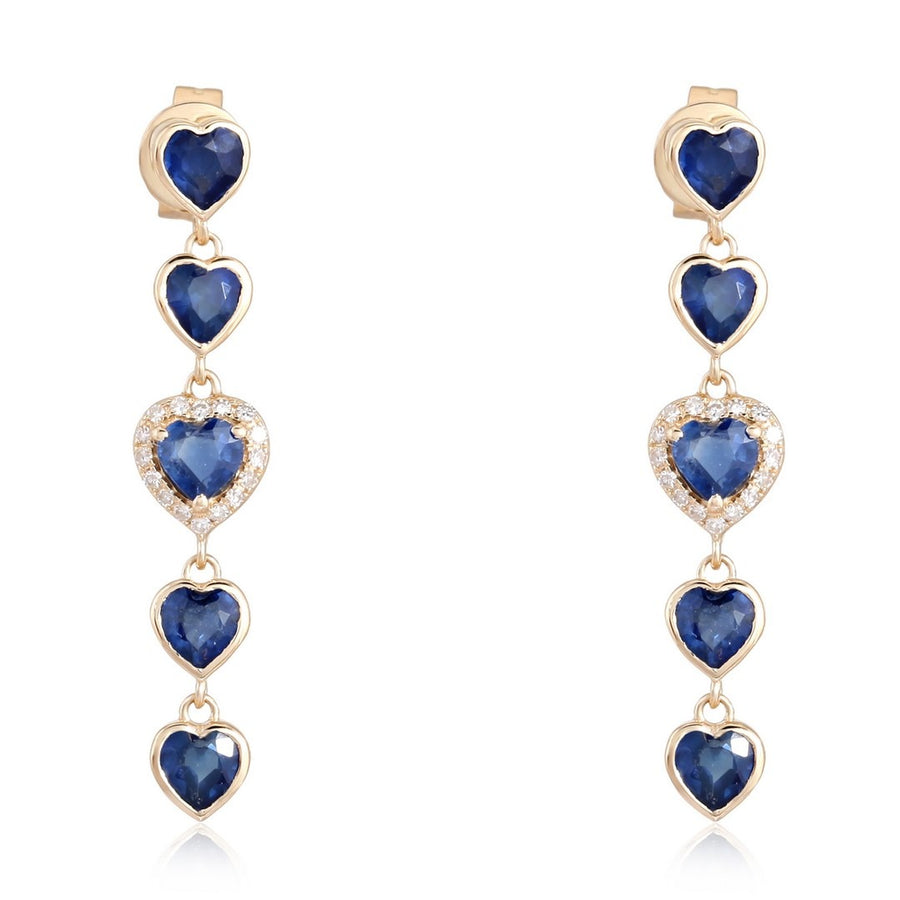 Embrace Diamond Drop Earrings in 14K Yellow Gold