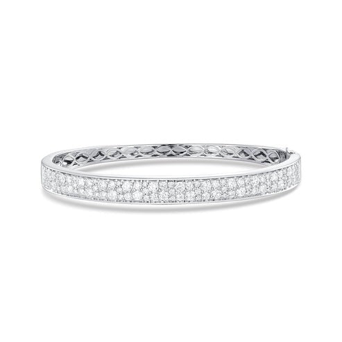 Symphony Diamond Bangle Bracelet in 14K Yellow Gold