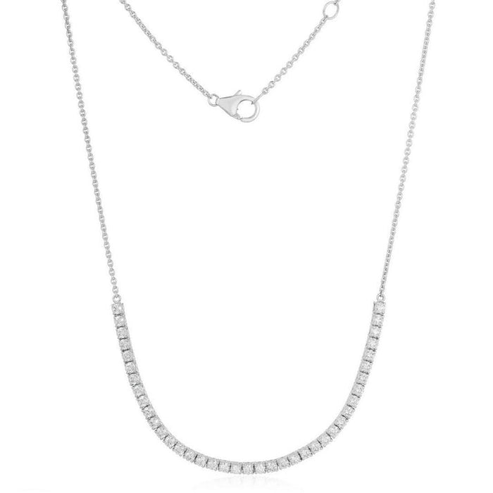 Radiant Link Diamond Pendant Necklace in 14K Yellow Gold