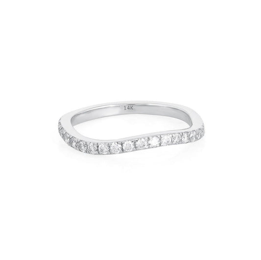 Vintage Black Diamond Eternity Ring in 14K Yellow Gold