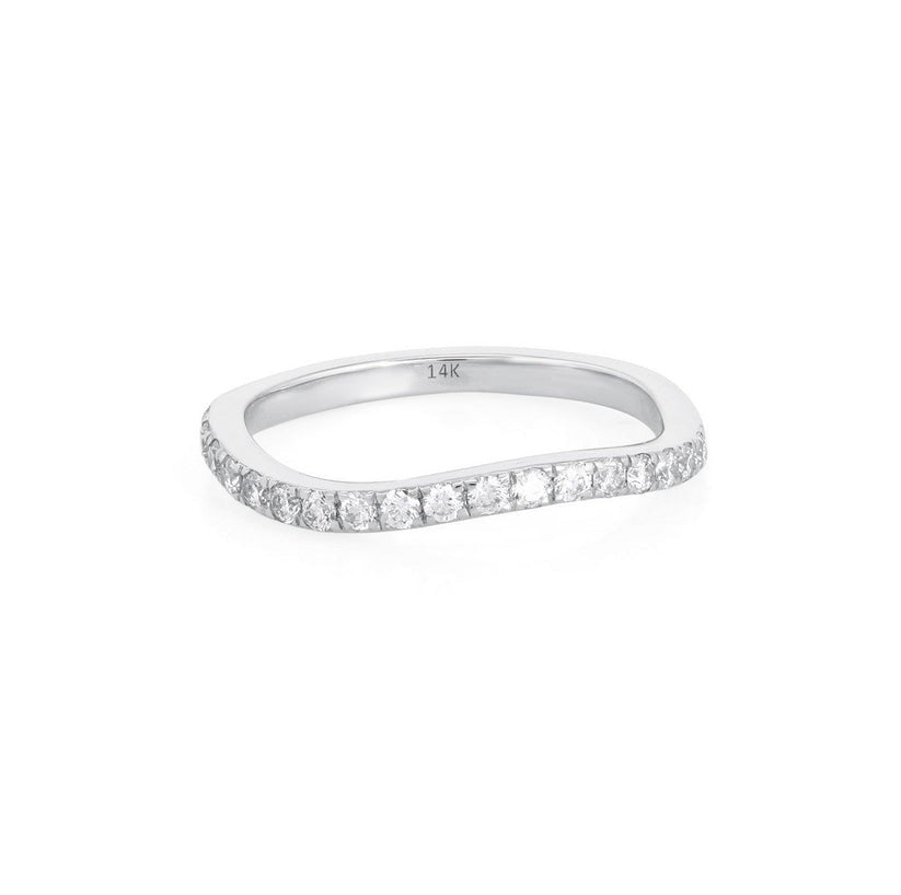 Vintage Black Diamond Eternity Ring in 14K Yellow Gold