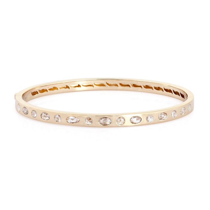 Stardust Flow Mixed Cut Diamond Bracelet in 14K Yellow Gold