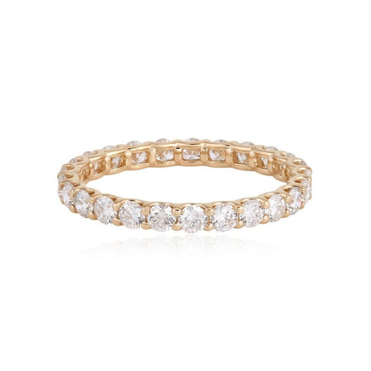 Eternity Diamond Ring in 14K Yellow Gold