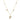 Heart Diamond 14K (or 18k upon request) Yellow Gold Station Necklace