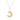 Diamond Edge Moon Charm Pendant Necklace