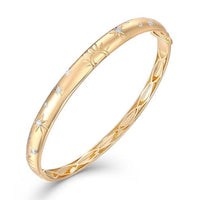 Golden Meadow Bangle Bracelet in 14K Yellow Gold