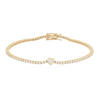 Diamond Stardust Tennis Bracelet in 14K Yellow Gold