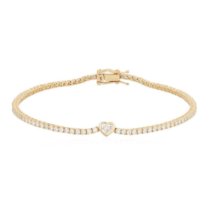 Diamond Stardust Tennis Bracelet in 14K Yellow Gold