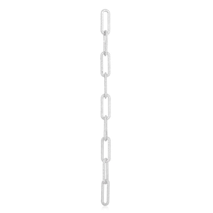 Long Chain Diamond 14K (or 18k upon request) Yellow Gold Link Necklace