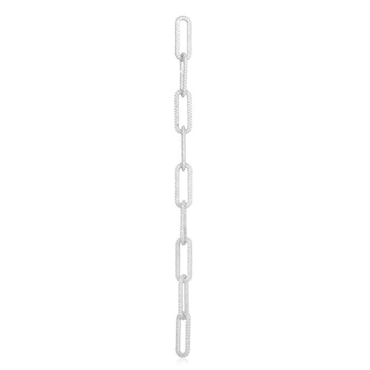Long Chain Signature Diamond Link Necklace in 14K Yellow Gold