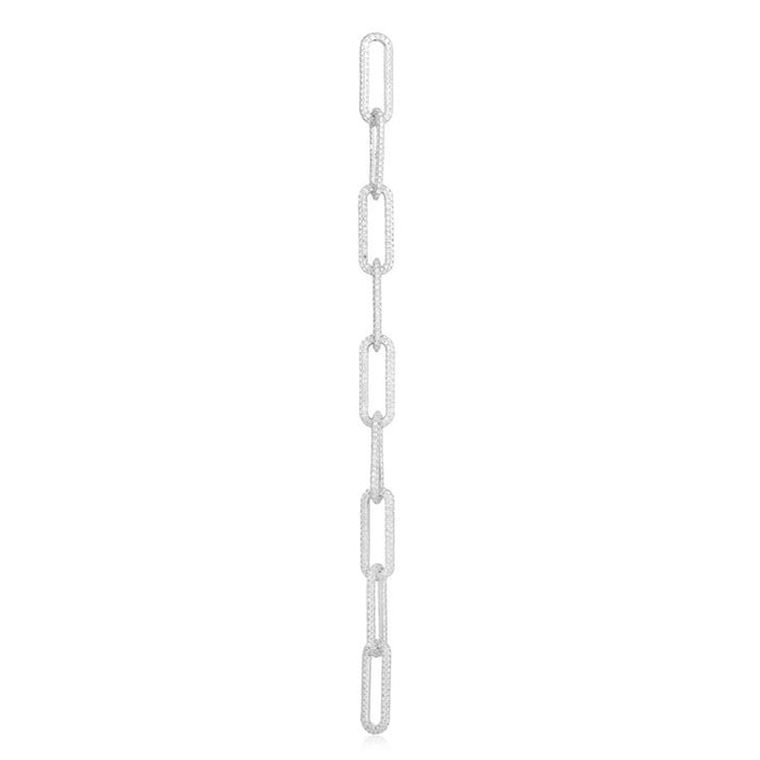 Long Chain Diamond 14K (or 18k upon request) Yellow Gold Link Necklace