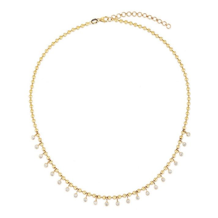 Diamond Dream Station Necklace in 14K Yellow Gold