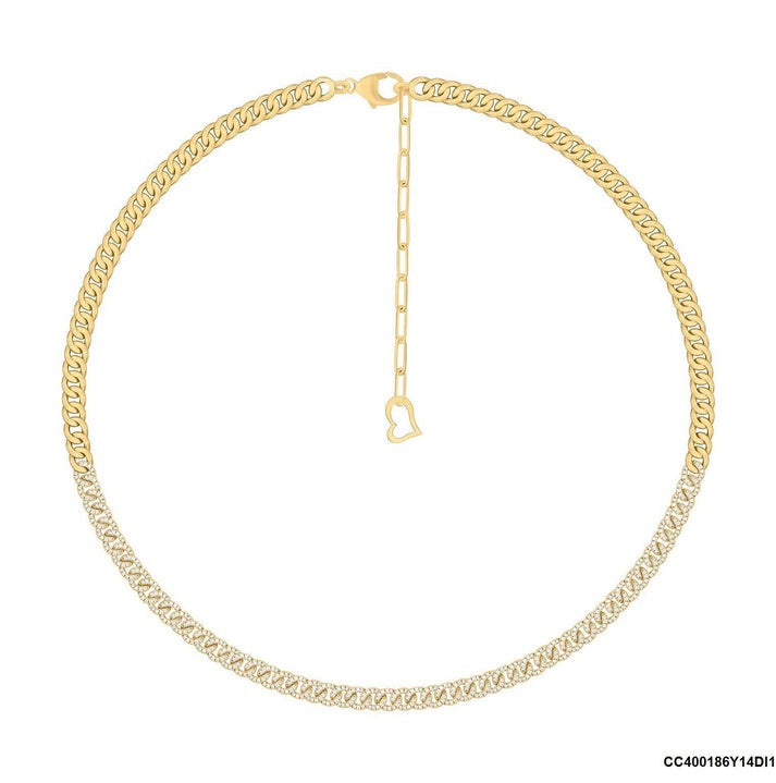 Diamond Legacy Link Necklace in 14K Yellow Gold