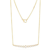 Refined Diamond Pendant Necklace in 14K Yellow Gold