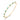 39 Emerald Diamond 14K (or 18k upon request) Yellow Gold Bangle Bracelet