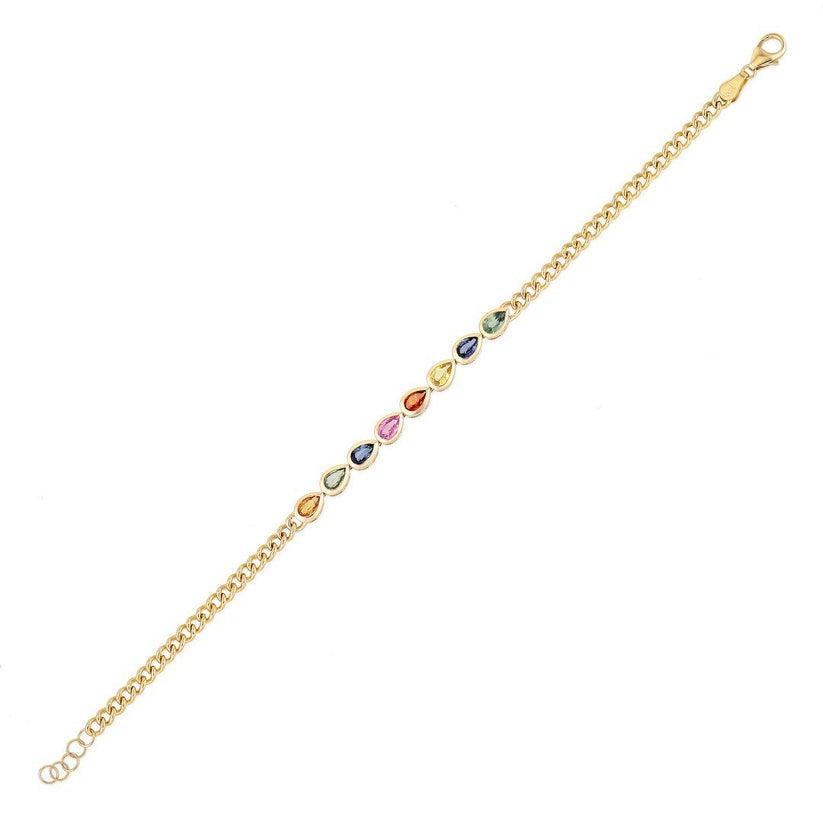 Dreams Diamond Link Chain Bracelet in 14K Yellow Gold