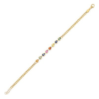 Dreams Diamond Link Chain Bracelet in 14K Yellow Gold