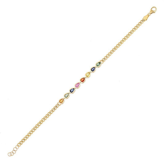 Dreams Diamond Link Chain Bracelet in 14K Yellow Gold