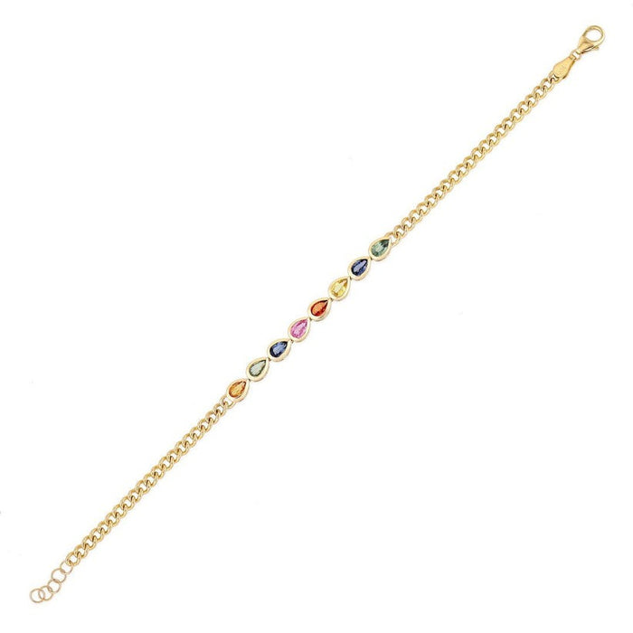 Dreams Diamond Link Chain Bracelet in 14K Yellow Gold