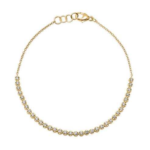 Dream Diamond Link Bracelet in 14K Yellow Gold
