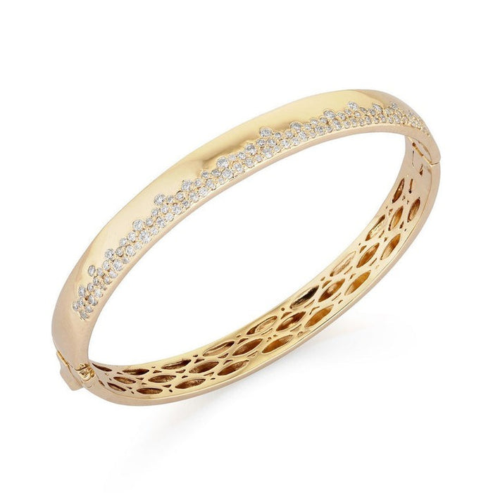 Diamond Bangle in 14K Yellow Gold