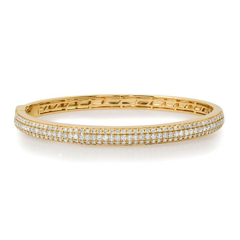 Golden Radiance 14K Diamond Tennis Bracelet