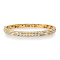 Golden Radiance 14K Diamond Tennis Bracelet
