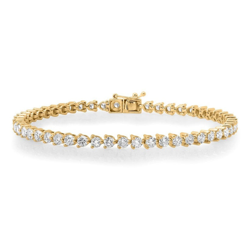 Tanzanite Brilliance Tennis Bracelet in 14K Yellow Gold