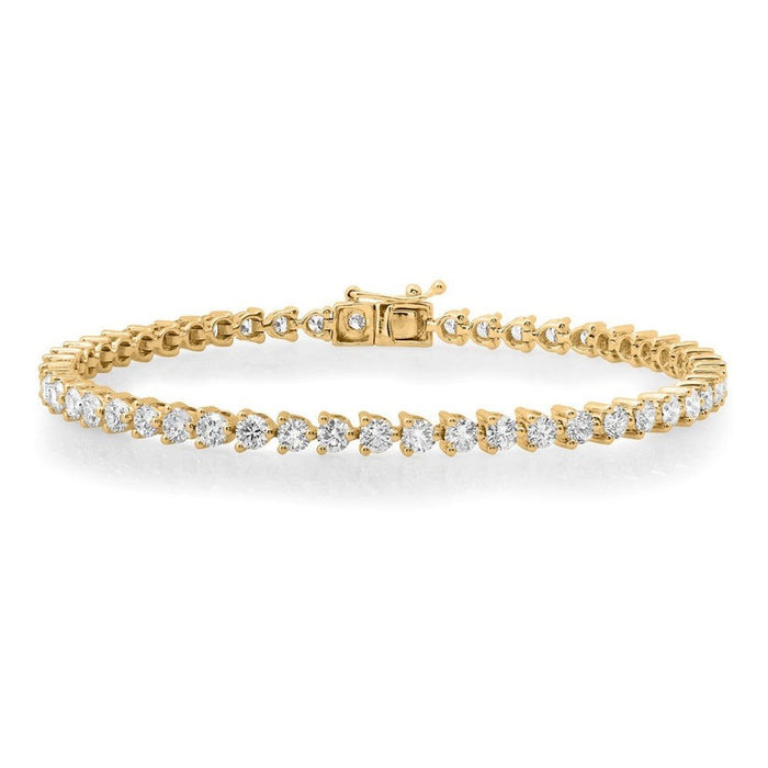 Tanzanite Brilliance Tennis Bracelet in 14K Yellow Gold