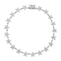 Bloom Diamond Charm Bangle Bracelet in 14K Yellow Gold
