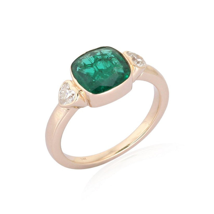 Bold Elegance Micro Pave Diamond Cocktail Ring in 14K Yellow Gold