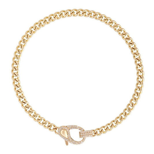 Baroque Diamond Link Bracelet in 14K Yellow Gold