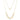 Gold Circle Link 14K (or 18k upon request) Yellow Gold Diamond Accent Necklace