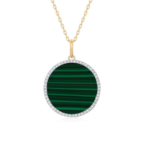 Eclipse Pearl Pendant Necklace in 14K Yellow Gold