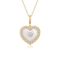 Diamond Pear Shape Pendant Necklace in 14K Yellow Gold