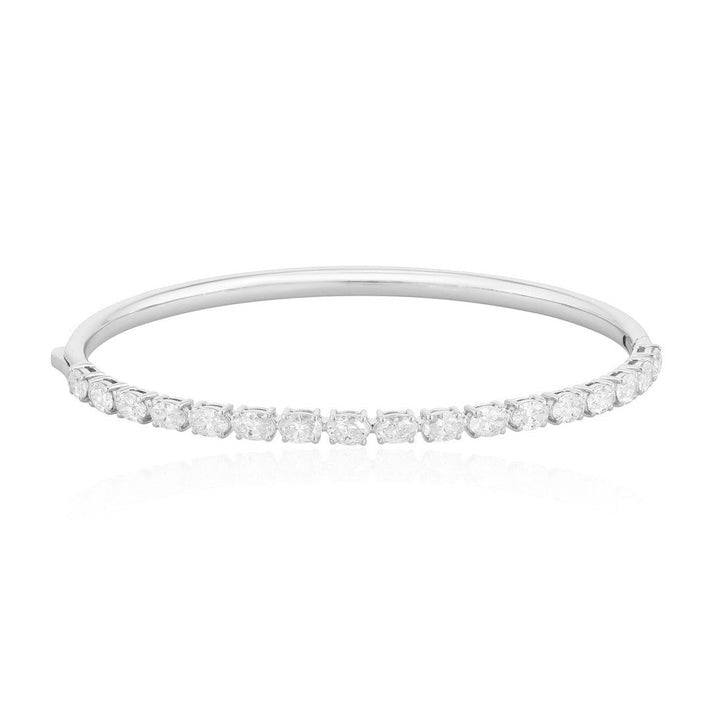 Lace Quixotic Diamond Bangle Bracelet in 18K White Gold