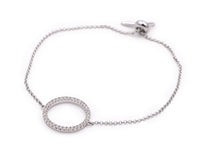 Round Diamond Halo Bracelet in 14K Yellow Gold