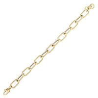 Chain Link Diamond Bracelet in 14K Yellow Gold