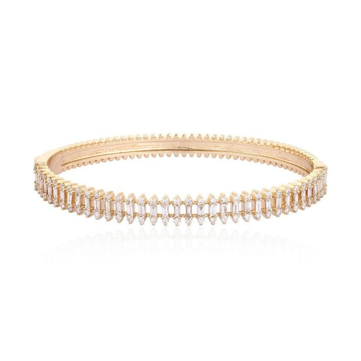 Embers Diamond Bangle Bracelet in 14K Yellow Gold