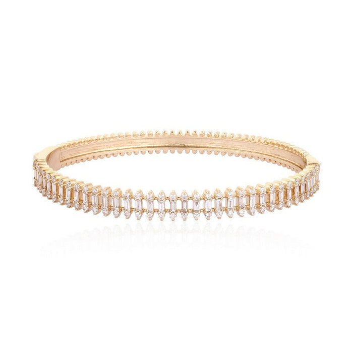 Embers Diamond Bangle Bracelet in 14K Yellow Gold