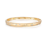 Golden Meadow Bangle Bracelet in 14K Yellow Gold