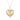 Diamond Fluted Heart 14K (or 18k upon request) Yellow Gold Pendant Necklace