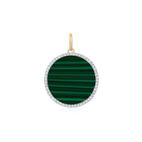 Eclipse Pearl Pendant Necklace in 14K Yellow Gold