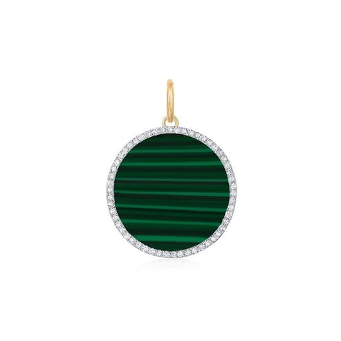 Eclipse Pearl Pendant Necklace in 14K Yellow Gold