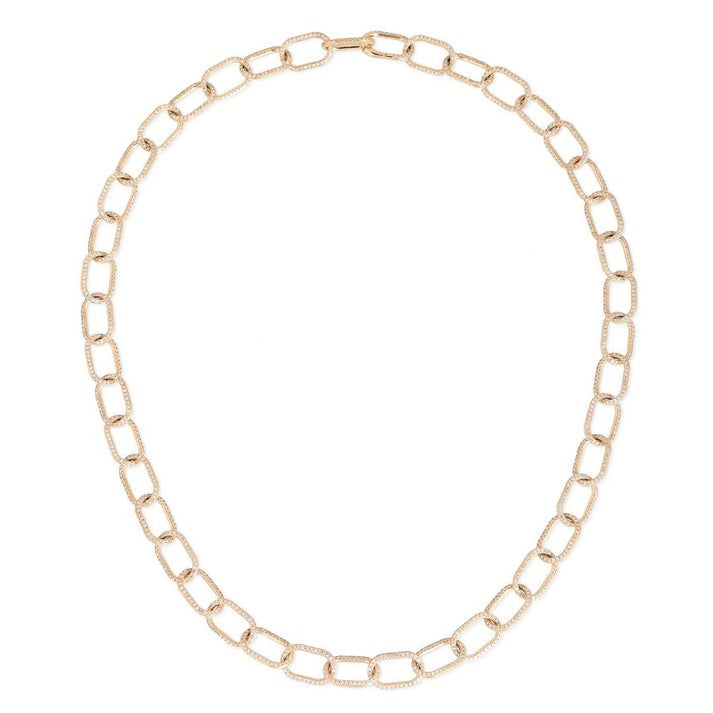 Diamond Luxe Link Chain Necklace in 14K Yellow Gold