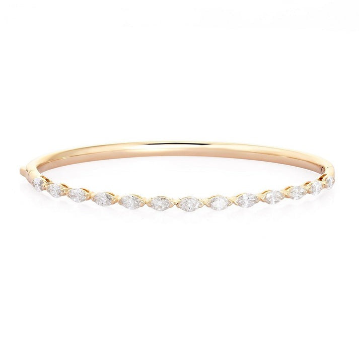 Vintage Lustre Bangle Bracelet in 14K Yellow Gold