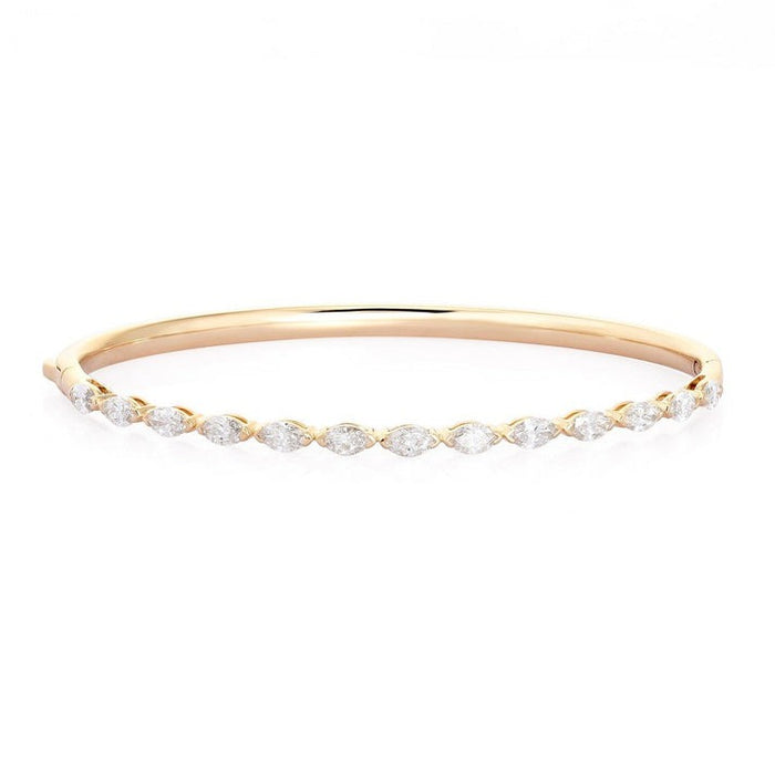 Vintage Lustre Bangle Bracelet in 14K Yellow Gold